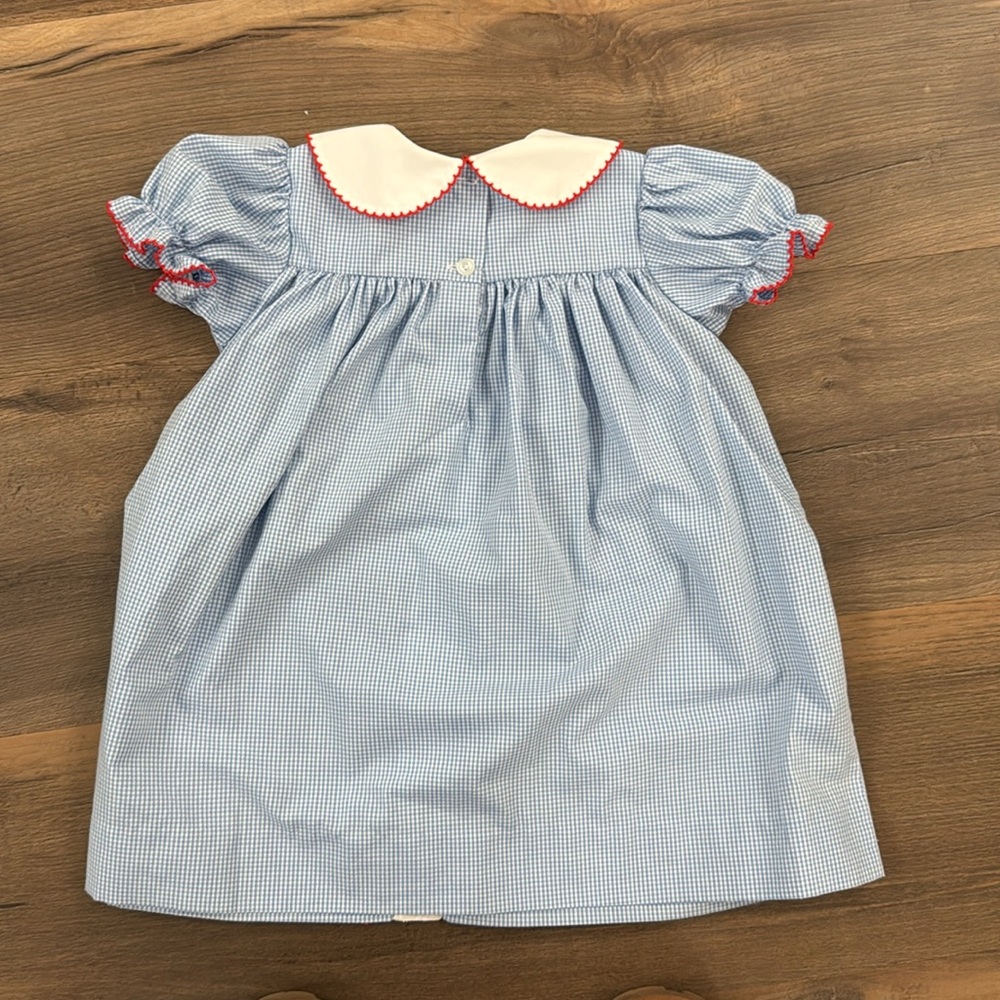 Embroidered Rudolph Collared Dress - Picture 3 of 4